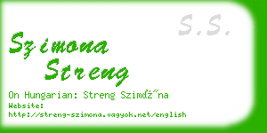 szimona streng business card